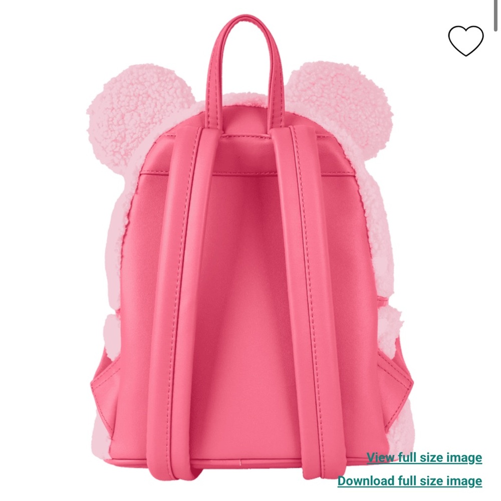 Loungefly Minnie Mouse Exclusive Hearts Strawberry Scented Sherpa Bundle - Picture 11 of 13
